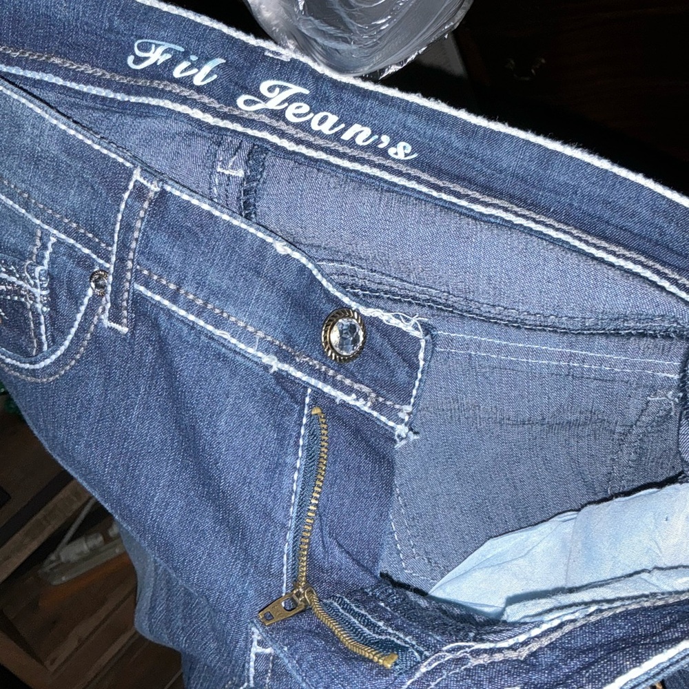 FIL JEANS Women's Blue Denim Jeans Size 10/11 New